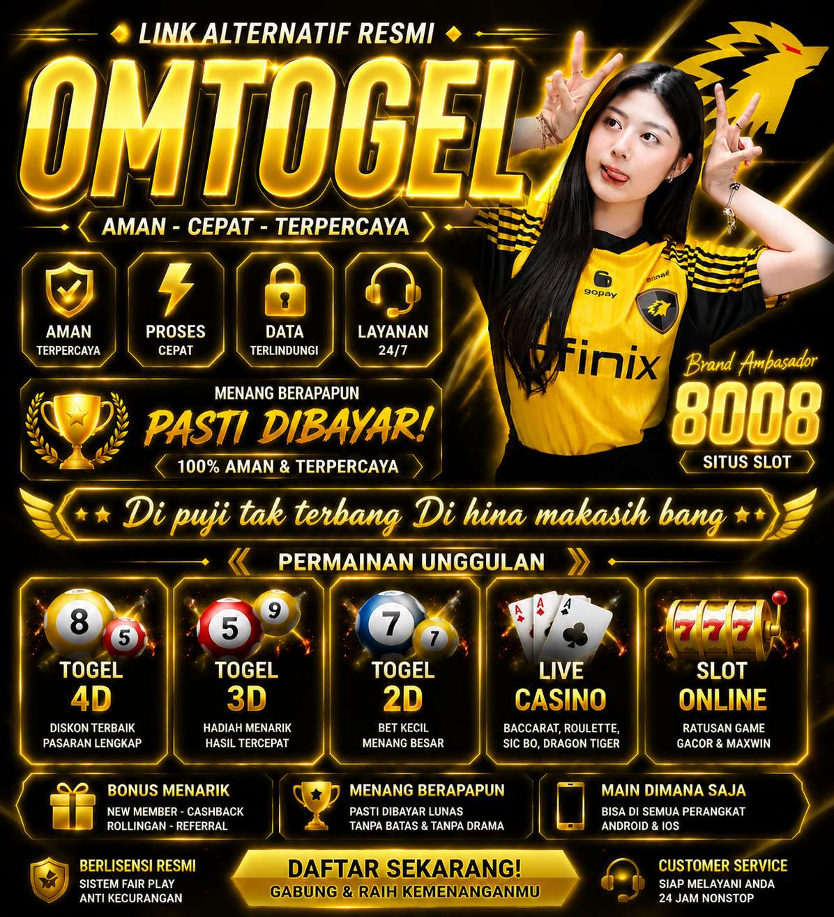 Link Resmi Anti Blokir? OMTOGEL Tempat Main Situs Togel Slot Online Terpercaya Sini Mampir